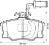 ALFA 0060760114 Brake Pad Set, disc brake